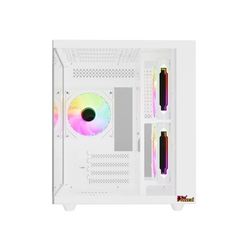 PC POWER GS620  ICE CUBE MINI V2 WHITE 5 FANS GAMING CASE WITH 650W PSU — photo 2