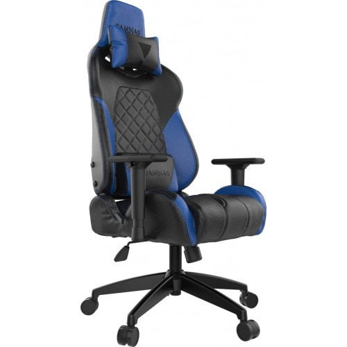 Gamdias ACHILLES E1 L Gaming Chair Black and Blue — photo 3