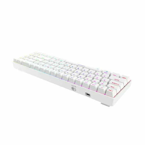 DAREU EK871 GTR HOTSWAPPABLE WIRELESS WHITE MECHANICAL KEYBOARD — photo 3