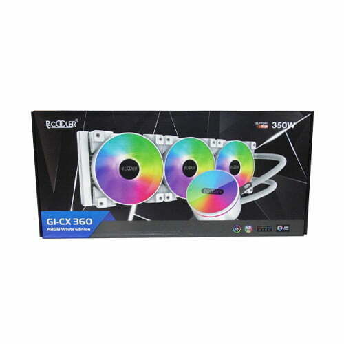 PCcooler GI-CX360 ARGB White Edition 360mm AIO CPU Liquid Cooler