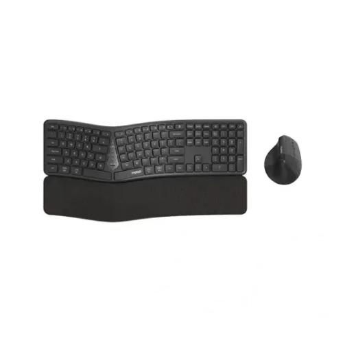 Rapoo 8810ME Multi-Mode Wireless Ergonomic Keyboard and Mouse Combo