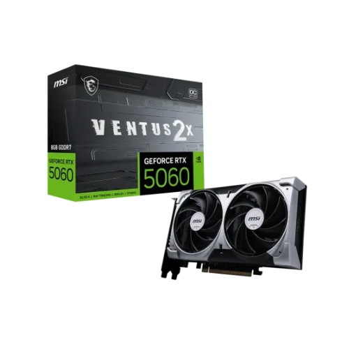 MSI GeForce RTX 5060 8G VENTUS 2X OC 8GB GDDR7 Graphics Card