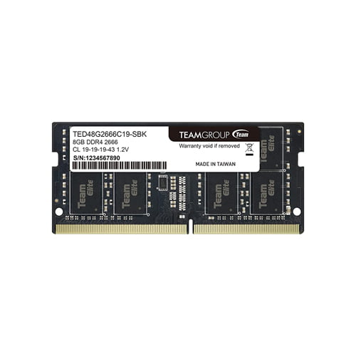 TEAM ELITE 8GB 2666MHz DDR4 LAPTOP RAM