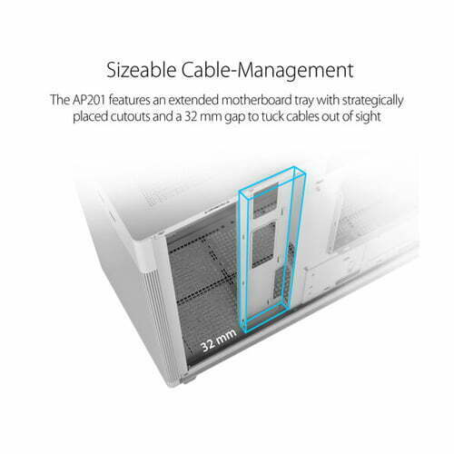 ASUS Prime AP201 mesh Micro-ATX Case (White) — photo 5