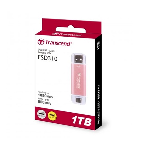 Transcend 1TB ESD310P Type C Portable SSD Pink