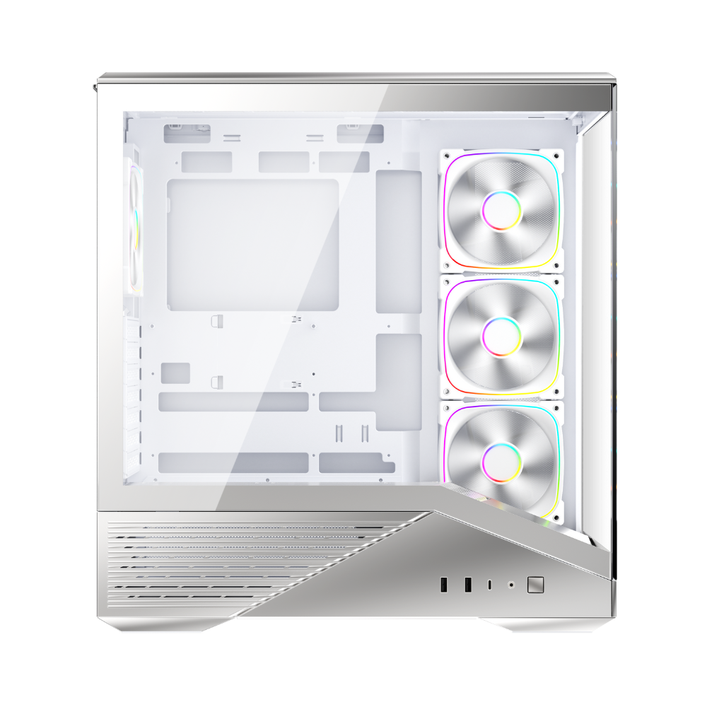 1STPLAYER GM7 ATX Mid Tower Gaming Casing Silver — photo 2