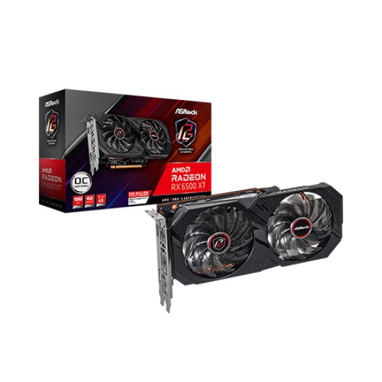 ASROCK AMD RADEON RX 6500 XT PHANTOM GAMING D 4GB OC GRAPHICS CARD