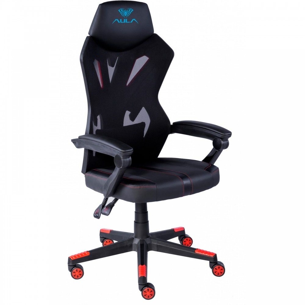 AULA F010 GAMING CHAIR BLACK & RED — photo 2