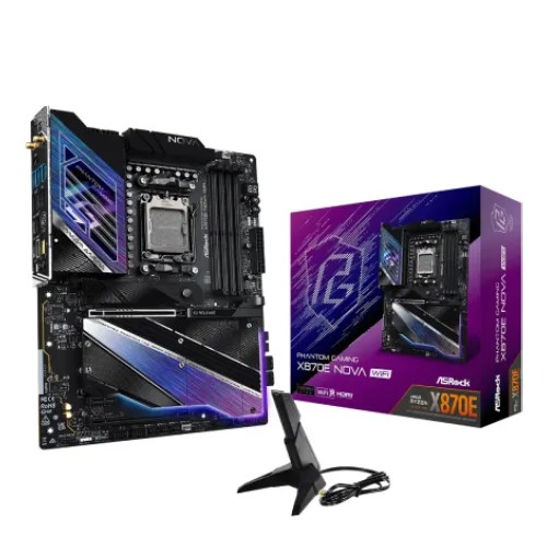 ASRock X870E Nova WiFi AM5 DDR5 ATX Motherboard
