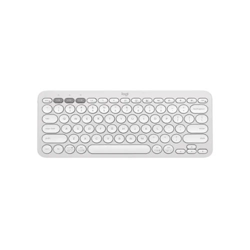 Logitech Pebble Keys 2 K380S Bluetooth Multi Device Tonal White Keyboard