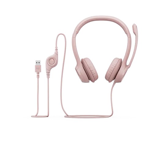 Logitech H390 USB Rose Computer Headphone — photo 2