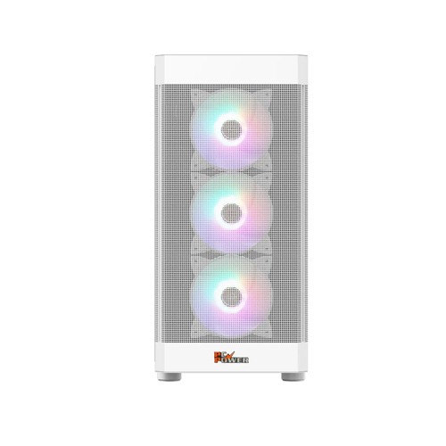 PC Power PG-H350 WH Icy Mesh 4 X ARGB FAN Atx Gaming casing — photo 2