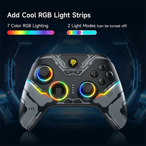 EasySMX X15 RGB Tri-Mode Wireless Controller [Dual Hall Joysticks and Dual Hall Triggers] — photo 2