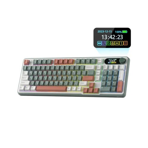 Royal Kludge S98 Tri-Mode Hot-swap Mechanical Keyboard With Display