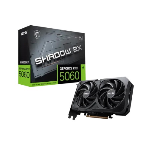 MSI GeForce RTX 5060 SHADOW 2X OC 8GB GDDR7 Graphics Card