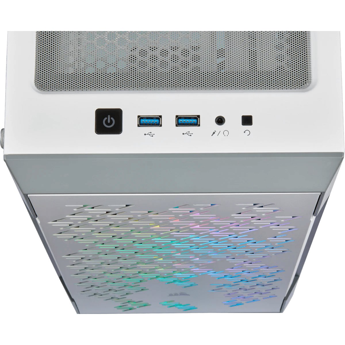 Corsair iCUE 220T RGB Airflow Tempered Glass Mid-Tower Smart Case — White — photo 5