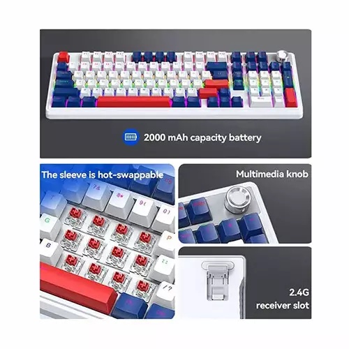T-Wolf T60 60% Wired RGB Mechanical Gaming Keyboard — photo 3