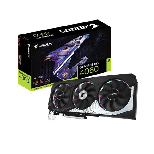 GIGABYTE AORUS GeForce RTX 4060 ELITE 8G GDDR6 Graphics Card
