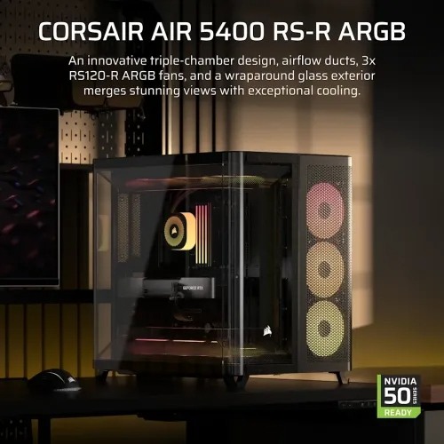 Corsair AIR 5400 RS-R ARGB Triple Chamber E-ATX Mid-Tower Casing — photo 2