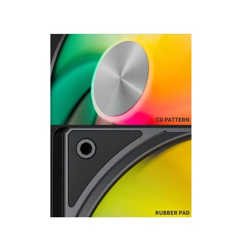 UpHere U3KC1 120mm ARGB Casing Fan (Black) — photo 3