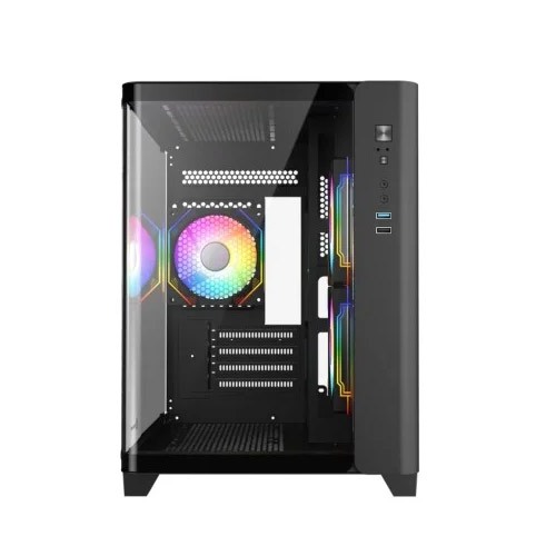 Revenger Air Tank Mini ARGB Infinity Fan Black Gaming Casing (Tempered Glass Curved Window) — photo 2