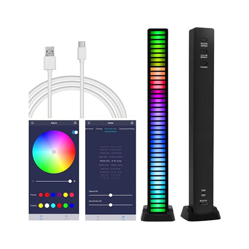 RGB APP Control Rechargeable Rhythm Light With Voice-Activated Pickup (D8-32) — photo 2