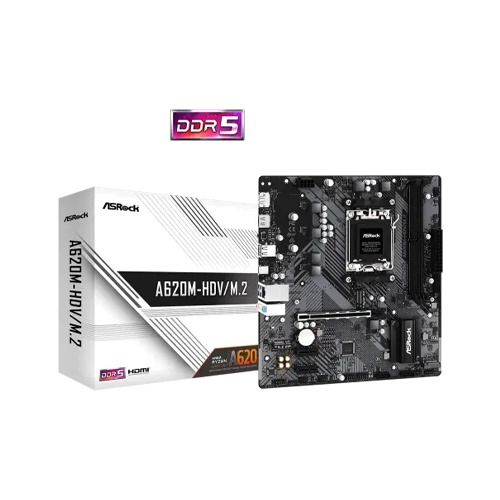 ASRock A620M-HDV/M.2 AM5 DDR5 Micro ATX Motherboard
