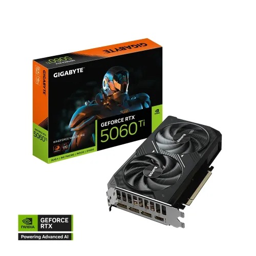 GIGABYTE GeForce RTX 5060 Ti WINDFORCE MAX OC 16GB GDDR7 Graphics Card