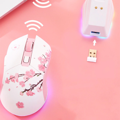 Dareu EM901X Sakura RGB Wireless Gaming Mouse With Dock — photo 2