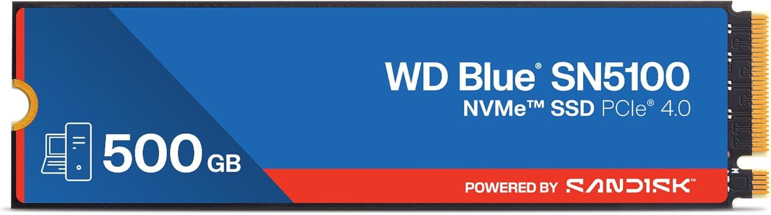 Western Digital Blue SN5100 Gen4 500GB NVME M.2 SSD