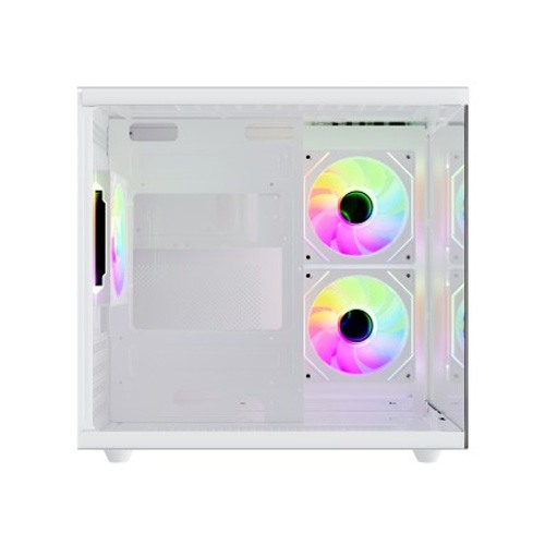 PC POWER GS620  ICE CUBE MINI V2 WHITE 5 FANS GAMING CASE WITH 650W PSU — photo 3