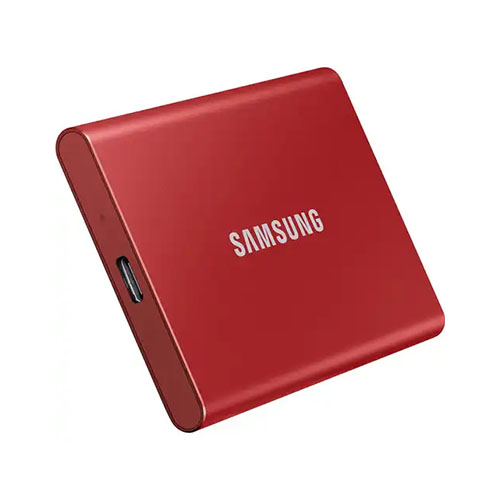 Samsung T7 1TB USB 3.2 Type-C Portable SSD (Red)