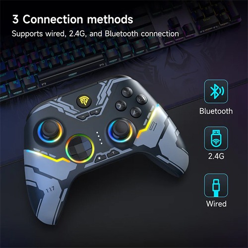 EasySMX X15 RGB Tri-Mode Wireless Controller [Dual Hall Joysticks and Dual Hall Triggers] — photo 3