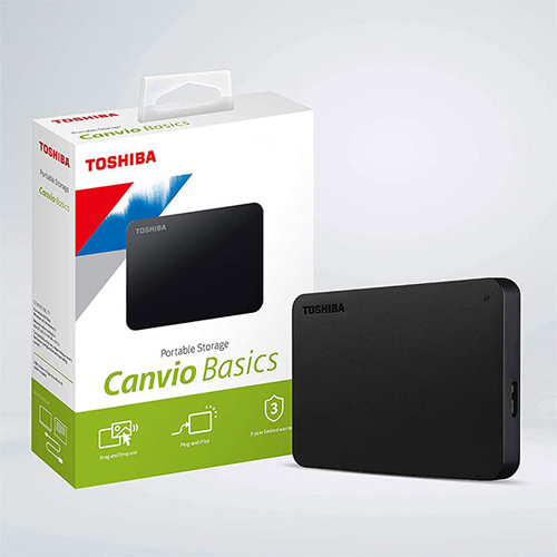 Toshiba Canvio Basics 1TB USB 3.2 Black External HDD — photo 2