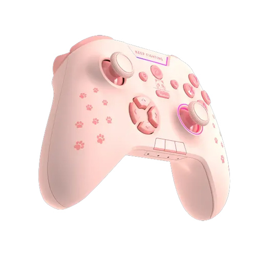 DAREU H105 Tri-Mode Wireless Gamepad 360° Joystick Controller (Sakura Pink) — photo 2