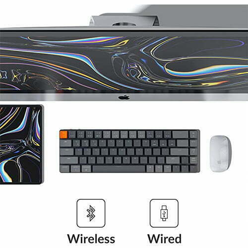 KEYCHRON K7 Ultra-slim RGB Hotswap Aluminium Wireless Low Profile Mechanical Keyboard — photo 2