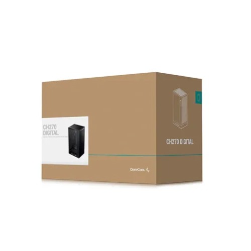 DeepCool CH270 Digital High Airflow Vertical M-ATX Compact Case with Data Screen — photo 5