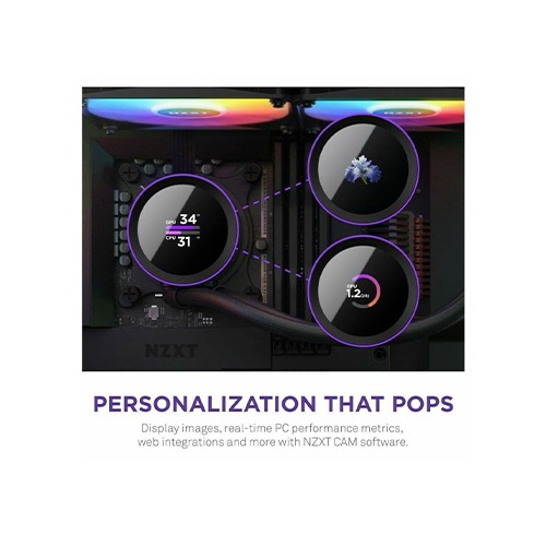 NZXT Kraken 360 RGB 360mm AIO Liquid CPU Cooler with LCD Display — photo 4