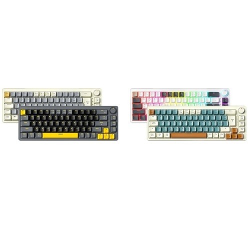 Zifriend AG68 67 Keys Hot-Swappable Rainbow Bcaklit Gasket Structure Gaming Mechanical Keyboard
