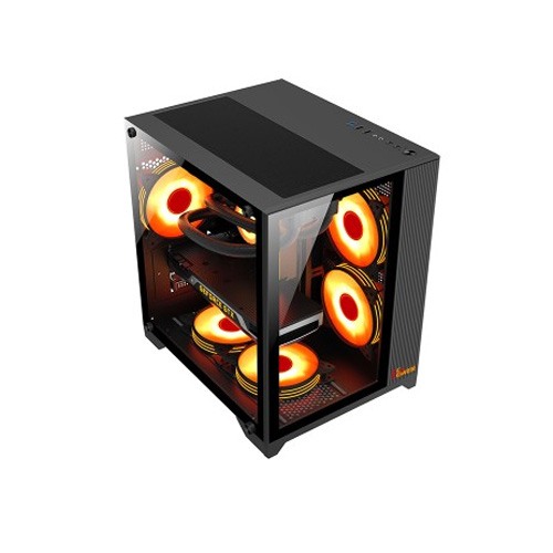 PC POWER ICE CUBE BK 3 ARGB FAN GAMING CASING — photo 2