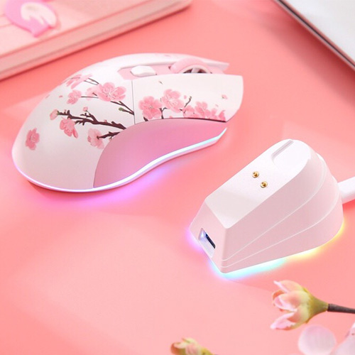 Dareu EM901X Sakura RGB Wireless Gaming Mouse With Dock — photo 3