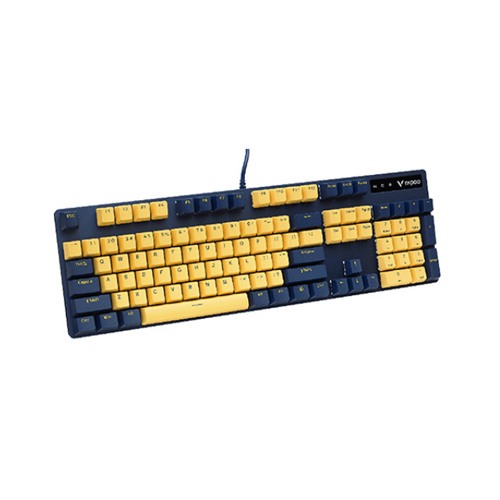 Rapoo V500PRO Yellow-Blue Backlit Gaming Mechanical Keyboard — photo 2