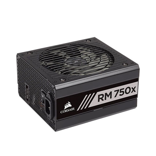 Corsair RM750X 750 Watt 80 Plus Gold Certified Fully Modular Power Supply (Black))