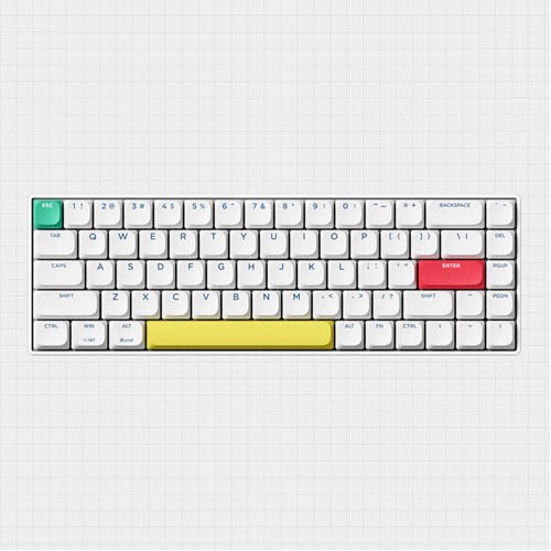XINMENG C68 Three Mode Low Profile Mechanical Keyboard — photo 4
