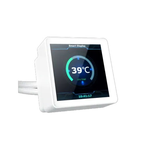 Xigmatek Connect 360 Arctic 360mm ARGB Liquid CPU Cooler White with Digital Display — photo 3