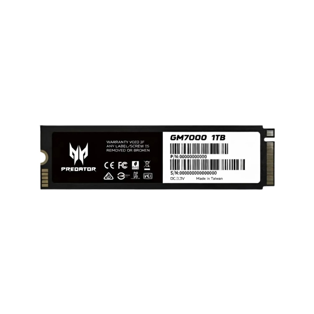 Acer Predator GM7000 1TB PCIe4.0 M.2 SSD With DRAM