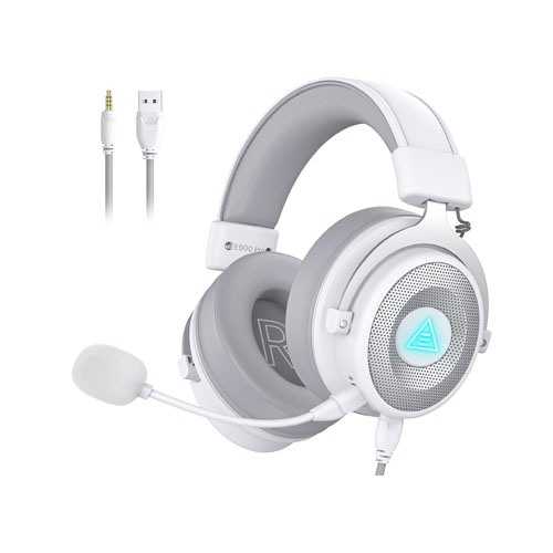 EKSA E900 Pro white Noise Cancelling 7.1 Surround Sound Gaming Headset