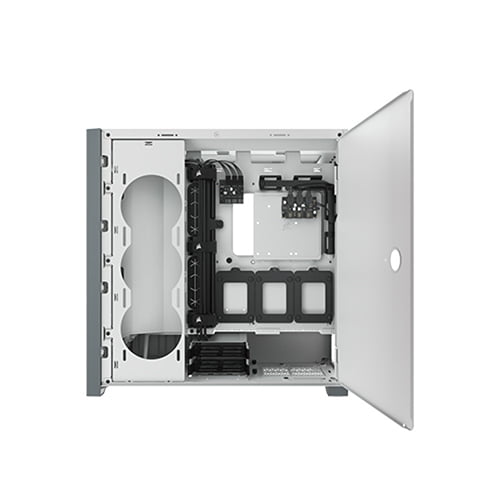 CORSAIR iCUE 5000X RGB Tempered Glass Mid-Tower ATX PC Case (White) — photo 2