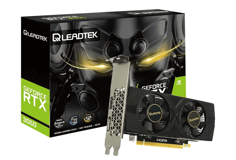NVidia Leadtek WinFast RTX 3050 LP 6G Graphics Card