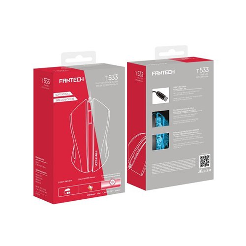 Fantech T533 Wired Optical Office Mouse — photo 2